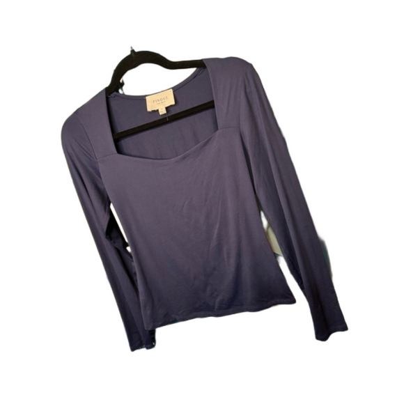 Pinque Small Navy Long Sleeve Tee NWOT - Picture 4 of 5